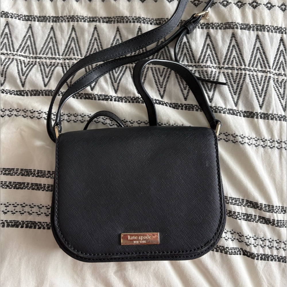 Kate Spade Flap Crossbody Black